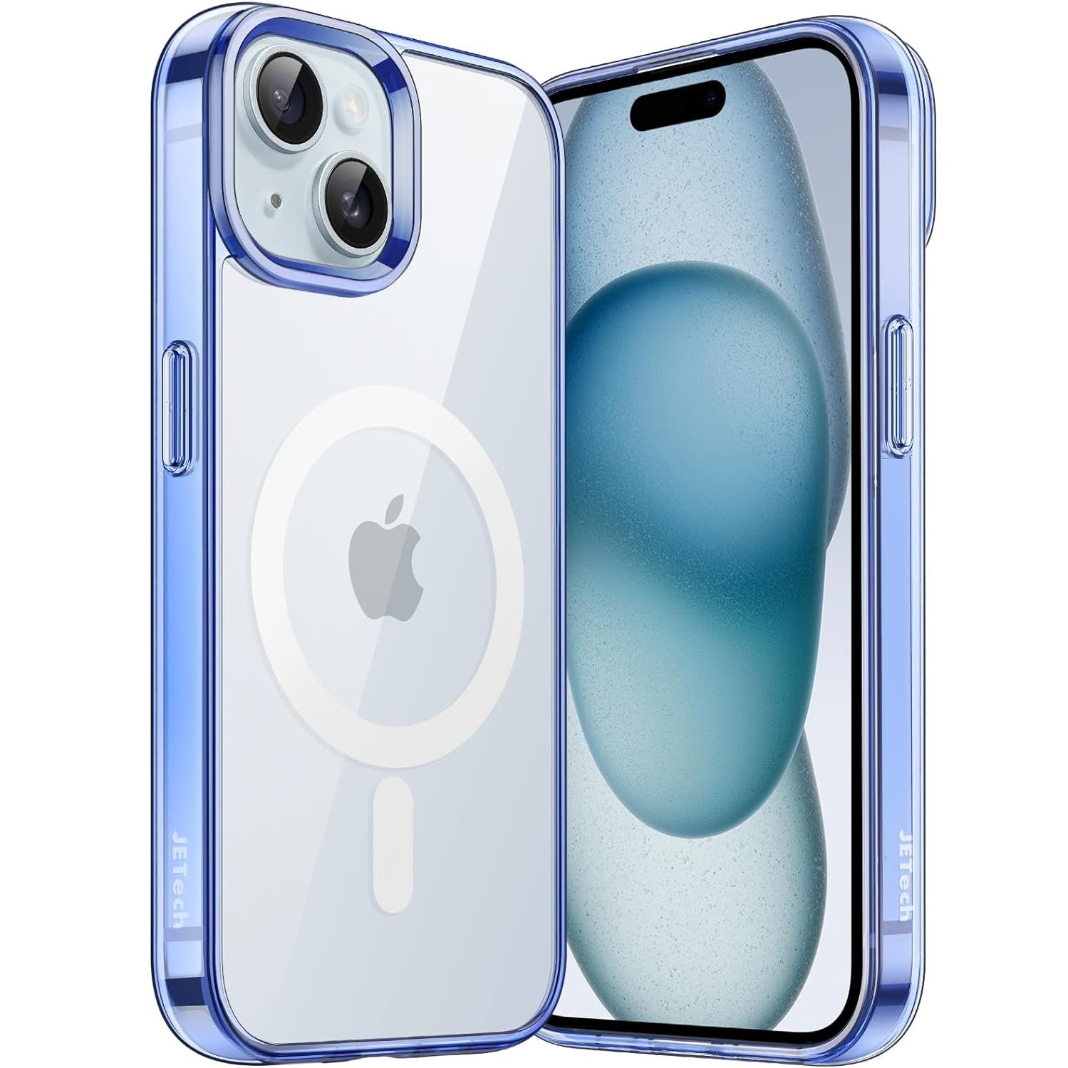 JETech Magnetic Shockproof Phone Bumper Case - For iPhone 15 - mosaccessories